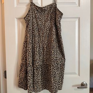 Leopard Print Tiered ASOS Curve dress